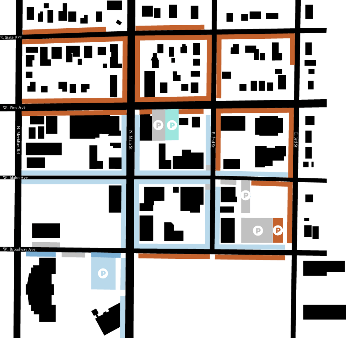 Meridian-Downtown-Parking-Map